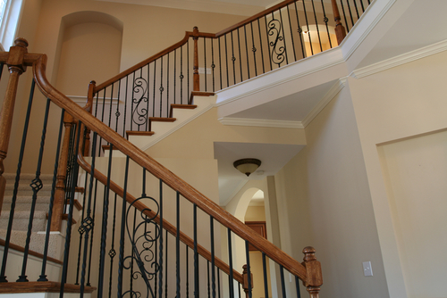 How To Choose Wooden Handrails For Wrought Iron Staircase Railings?